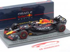 M. Verstappen Red Bull RB19 #1 ganhador Espanha GP Fórmula 1 Campeão mundial 2023 1:43 Spark