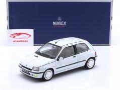 Renault Clio 16S 建設年 1991 氷河 白 メタリックな 1:18 Norev