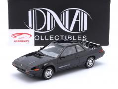 Subaru XT Turbo 4WD Ano de construção 1985 preto metálico 1:18 DNA Collectibles