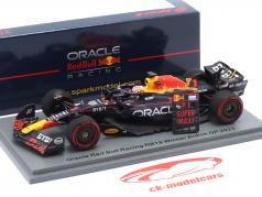 M. Verstappen Red Bull RB19 #1 ganador británico GP fórmula 1 Campeón mundial 2023 1:43 Spark