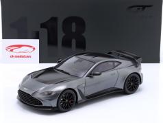 Aston Martin DB12 Année de construction 2023 Gris métallique 1:18 GT-Spirit