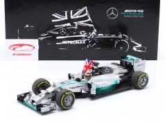 L. Hamilton Mercedes F1 W05 #44 ganador Abu Dhabi GP fórmula 1 Campeón mundial 2014 1:18 Minichamps