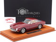 Ferrari 250 Lusso Coupe Bouwjaar 1963 donkerrood metalen 1:18 Top Marques