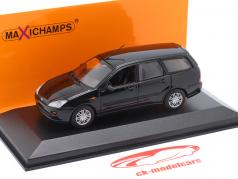 Ford Focus Turnier 建设年份 1998 黑色的 1:43 Minichamps