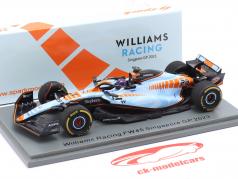 A. Albon Williams FW45 Gulf カラーリング #23 シンガポール GP 式 1 2023 1:43 Spark