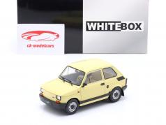 Fiat 126P Année de construction 1985 jaune clair 1:24 WhiteBox