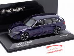 Audi RS 6 Avant 建設年 2019 バイオレット メタリックな 1:43 Minichamps