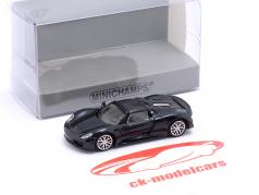 Porsche 918 Spyder 建设年份 2015 深蓝 1:87 Minichamps