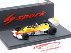Hector Rebaque Hesketh 308E #39 Øve sig belgisk GP formel 1 1977 1:43 Spark