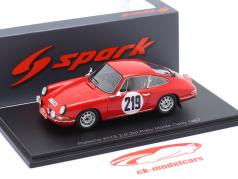 Porsche 911S 2.0 #219 3位 Rallye Monte Carlo 1967 Elford, Stone 1:43 Spark