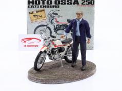 Ossa 250 AE73 Enduro 1973 with figure Terence Hill 1:12 Infinite Statue