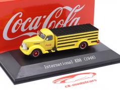 International KB8 Coca-Cola 送货卡车 建设年份 1948 黄色的 1:72 Edicola