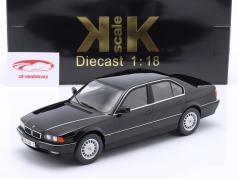 BMW 740i E38 シリーズ 1 建設年 1994 黒 メタリックな 1:18 KK-Scale