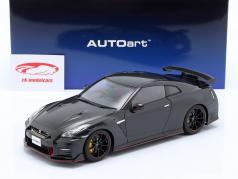 Nissan Skyline GT-R (R35) Nismo Especial edição Ano de construção 2022 preto pérola 1:18 AUTOart