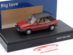 Volkswagen VW Golf 1 Cabriolet year 1978 Indiana red 1:43 Norev