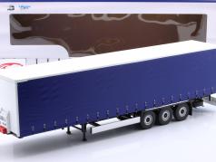 Tarpaulin trailer year 2021 blue 1:24 Solido