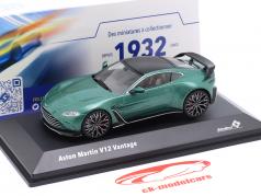 Aston Martin V12 Vantage Anno di costruzione 2023 verde scuro metallico 1:43 Solido
