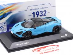 McLaren 765LT 建设年份 2020 curacao 蓝色的 1:43 Solido