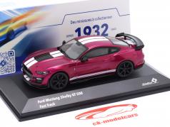 Ford Mustang Shelby GT 500 建設年 2020 あめ 紫 1:43 Solido