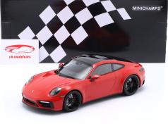 Porsche 911 Carrera 4 GTS Coupe Год постройки 2020 красный 1:18 Minichamps
