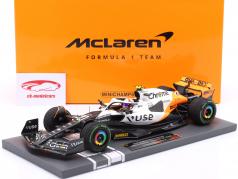 Lando Norris McLaren MCL60 #4 Монако GP формула 1 2023 1:18 Minichamps
