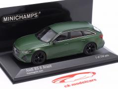 Audi RS 6 Avant 建設年 2019 鈍い 緑 1:43 Minichamps