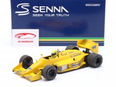 Ayrton Senna Lotus 99T Грязный версия #12 победитель Monaco GP формула 1 1987 1:18 Minichamps