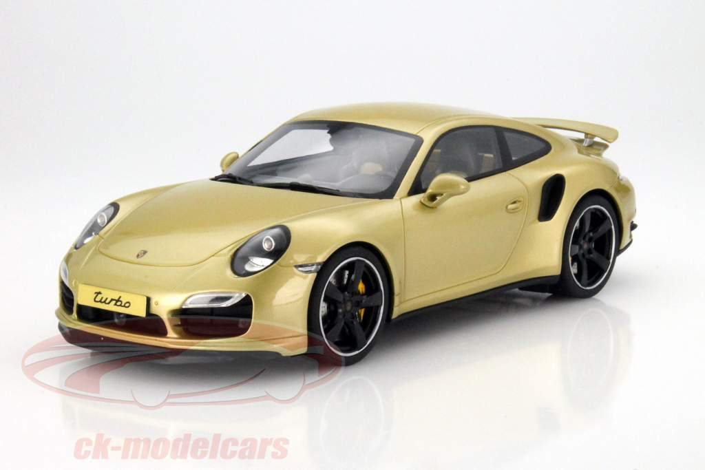 GT-SPIRIT 1:18 Porsche 911 Type 991 ターボ ゴールド GT041 モデル  