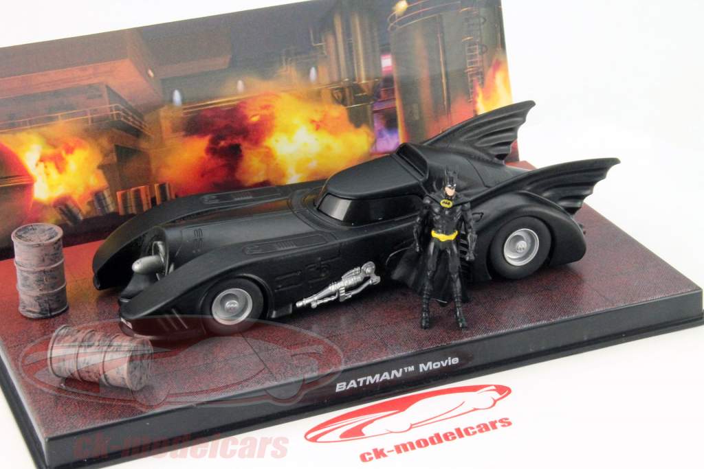 DC Batman Automobilia Collection #1 Batmobile Moviecar Ordenança 1989 preto