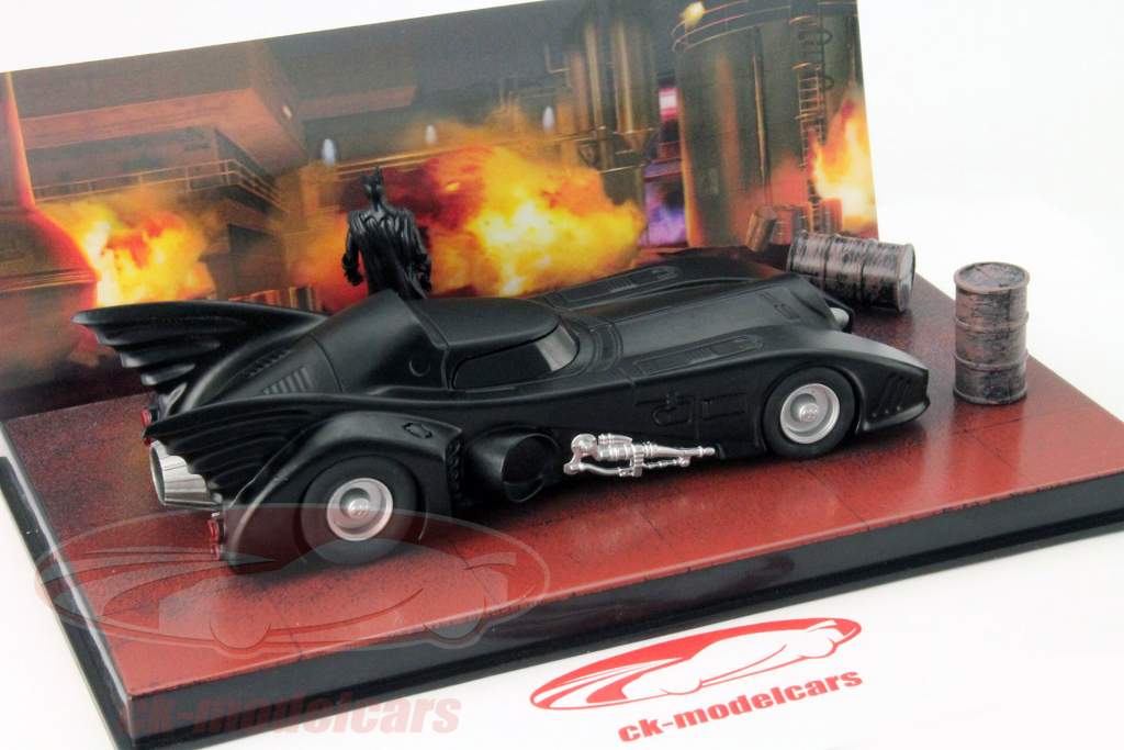 DC Batman Automobilia Collection #1 Batmobile Filmauto Oppasser 1989 zwart