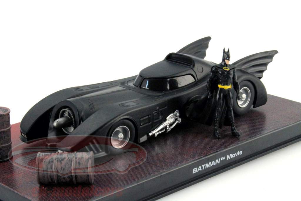 DC Batman Automobilia Collection #1 Batmobile Moviecar Ordenanza 1989 negro