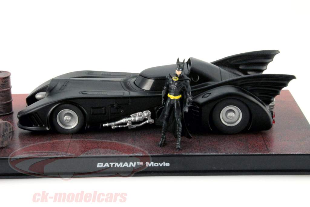 DC Batman Automobilia Collection #1 Batmobile Filmauto Oppasser 1989 zwart