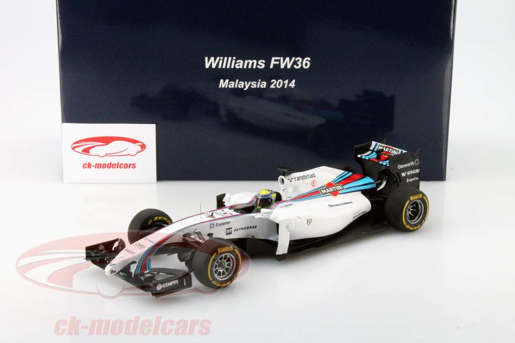 Spark 1:18 Felipe Massa Williams FW36 #19 Malaysia GP Formula 1 
