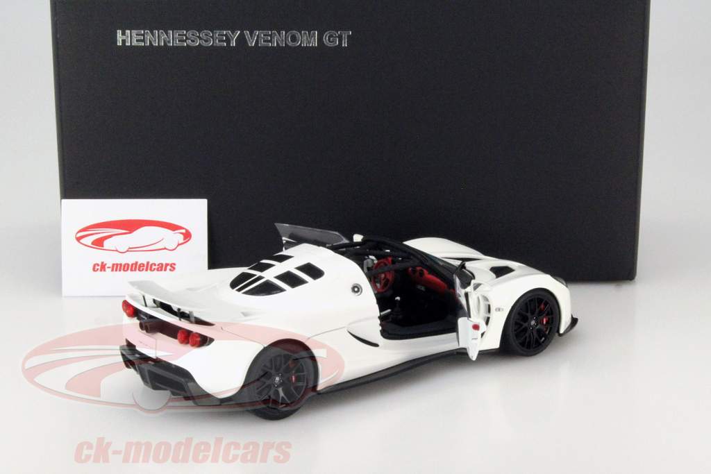 AUTOart 1:18 Hennessey Venom GT Spyder 年 2010 白 75404 モデル 車  