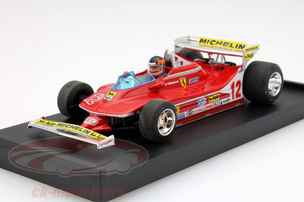 GP Monaco GP Monaco Ready-made Ferrari 312 T4 with figure of driver No.12 1979 Brumm 1:43 Model Car