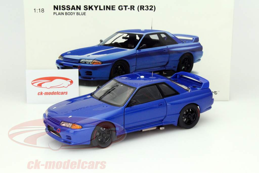 AUTOart 1:18 Nissan Skyline GT-R (R32) Plain Body Version blue 
