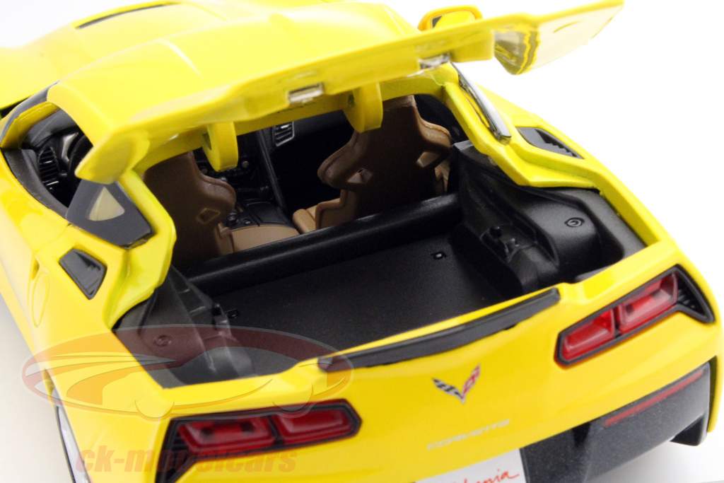 Chevrolet Corvette Stingray année 2014 jaune 1:18 Maisto