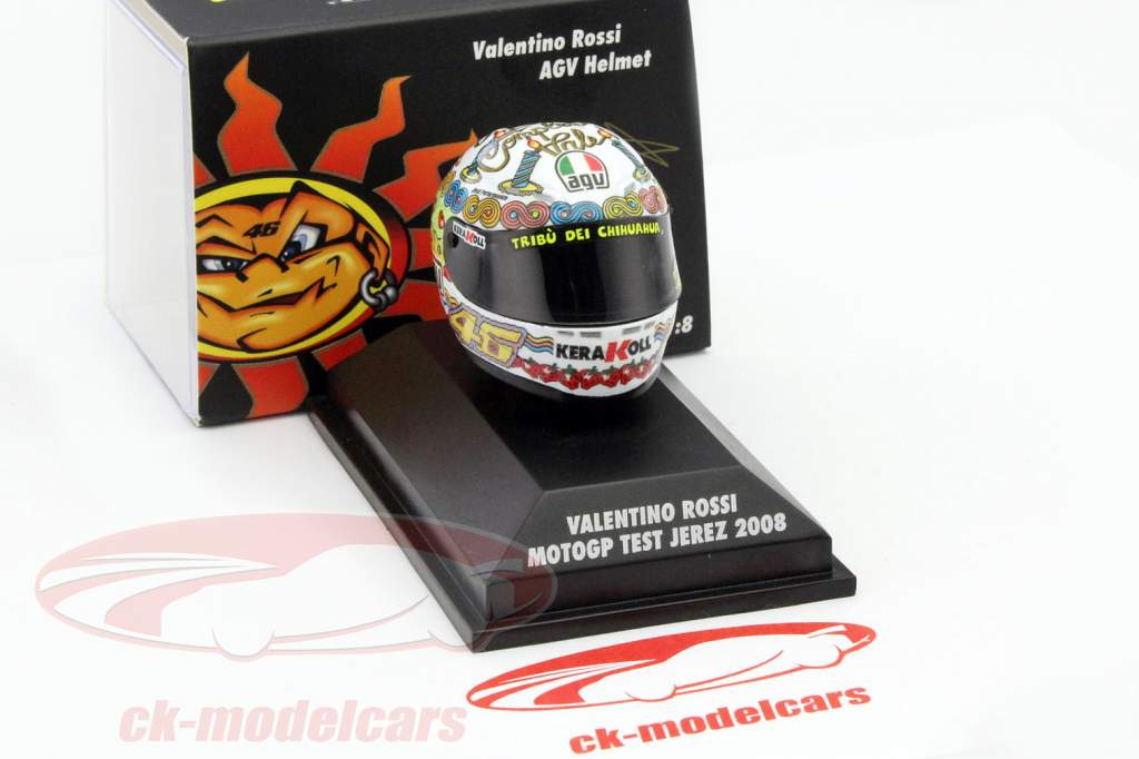 ミニチャンプス 1/8 ミニチュアヘルメット ロッシ □PMA 1/2