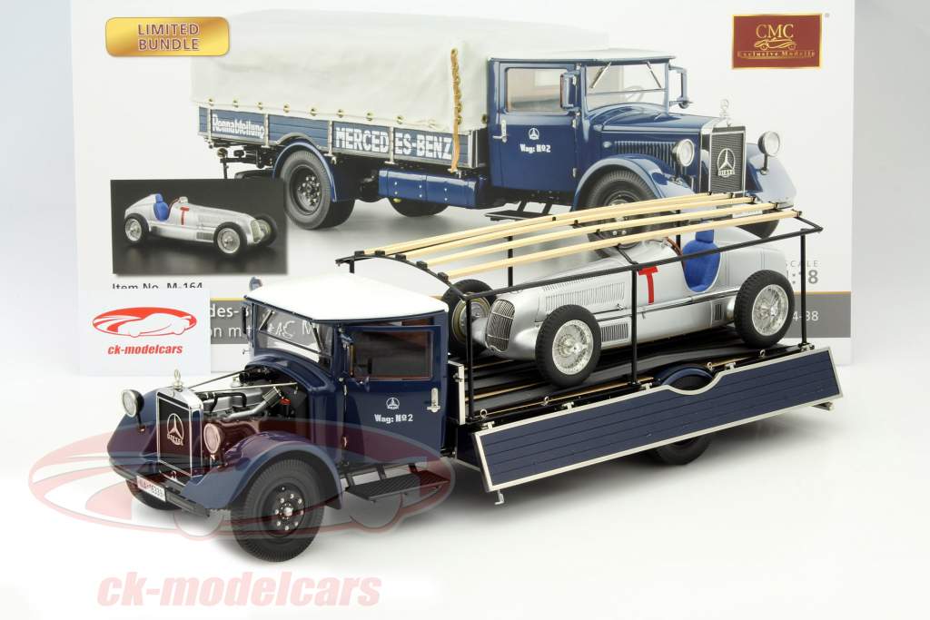 CMC 1:18 Mercedes-Benz トラック Renntransporter LO 2750 セット 