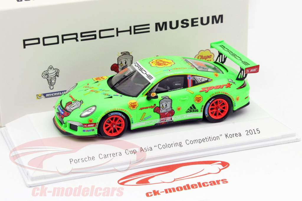 Porsche 911 Carrera GT3 Cup #88 Asia Coloring Competition Korea 2015 Perfetti 1:43 Spark