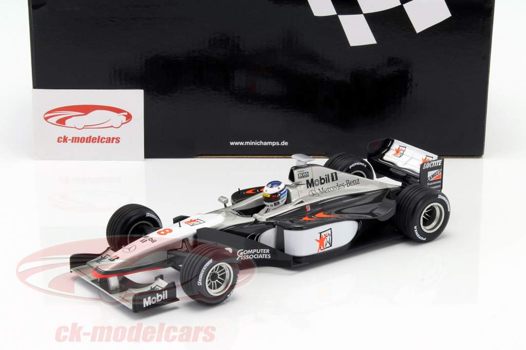 Mika Häkkinen McLaren MP4/13 #8 campione del mondo formula 1 1998 1:18 Minichamps