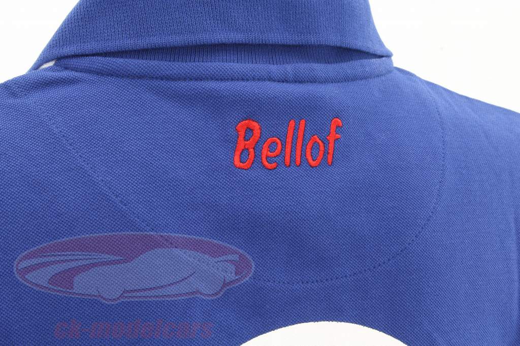 Stefan Bellof Polo-Shirt Rekordrunde 6:11.13 min blau / weiß
