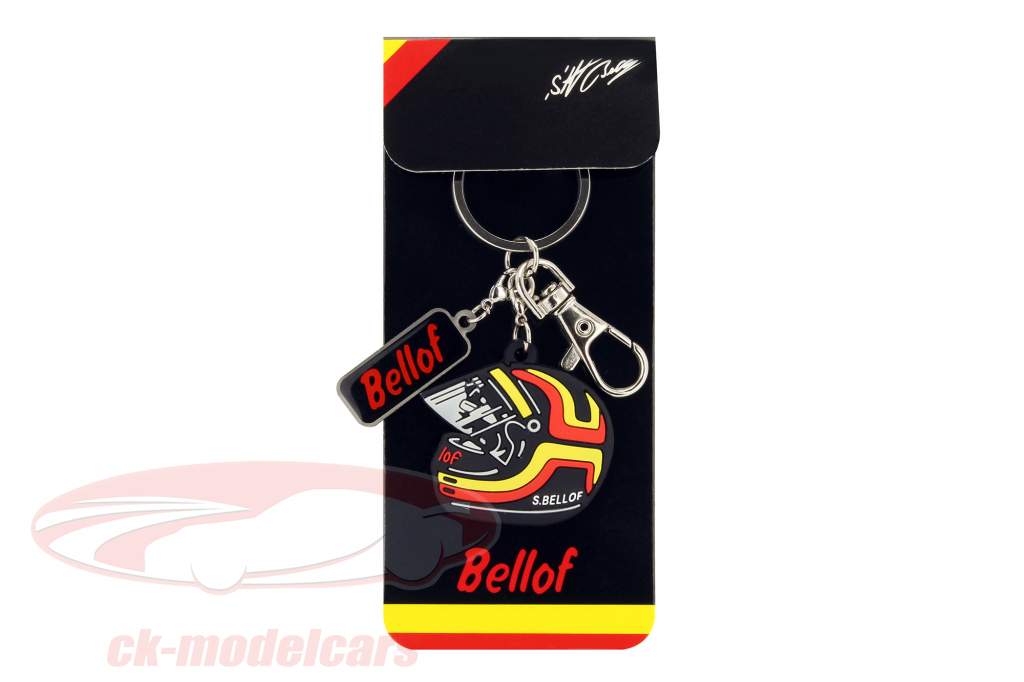 Stefan Bellof key chain helmet red / yellow / black