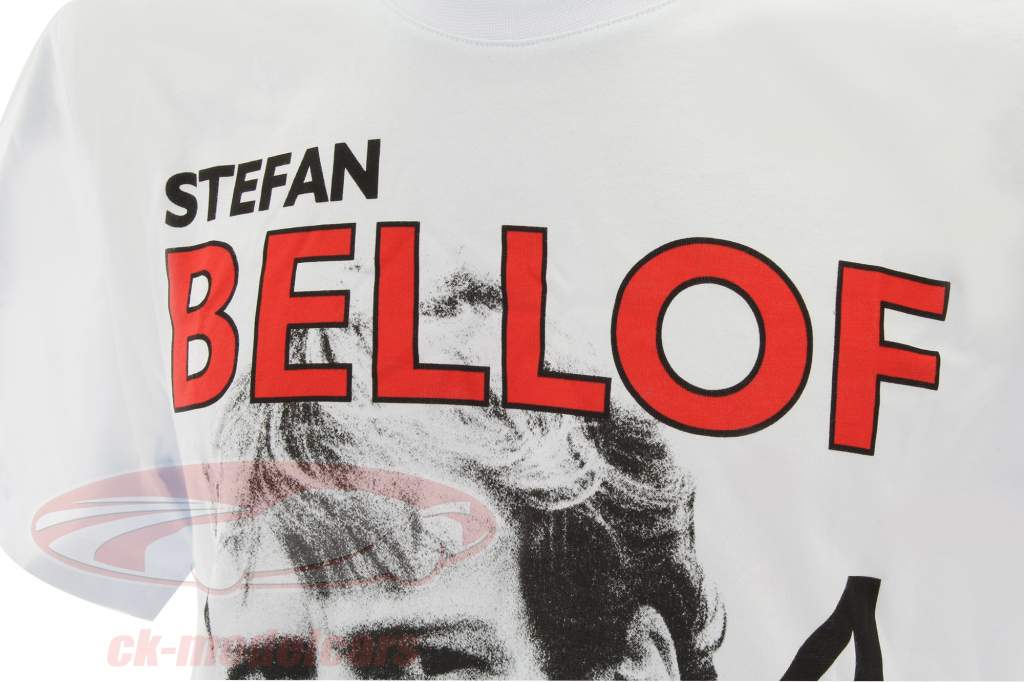 Stefan Bellof T-shirt Podium GP Monaco 1984 hvid / rød / sort