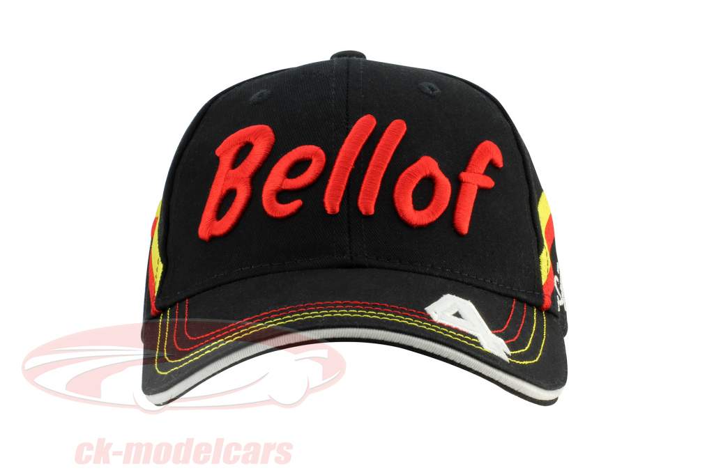 Stefan Bellof kasket hjelm Classic Line sort / rød / gul