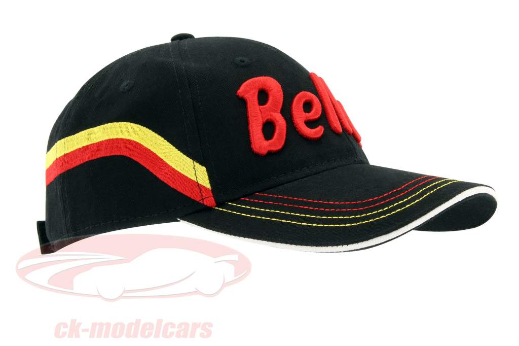 Stefan Bellof boné capacete Classic Line preto / vermelho / amarelo