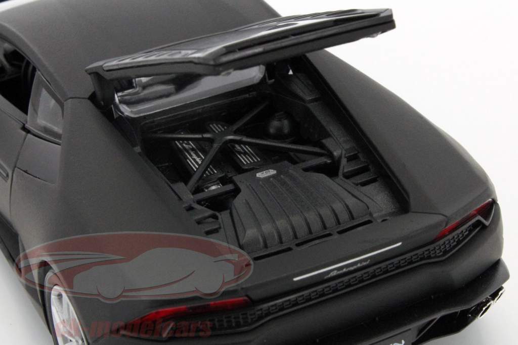 Lamborghini Huracan LP 610-4 Baujahr 2015 matt schwarz 1:24 Welly
