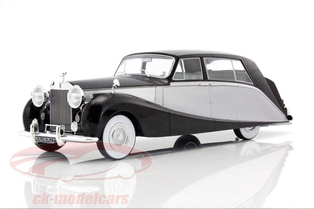 Rolls Royce Silver Wraith Empress by Hooper schwarz / silber 1:18 Model Car Group