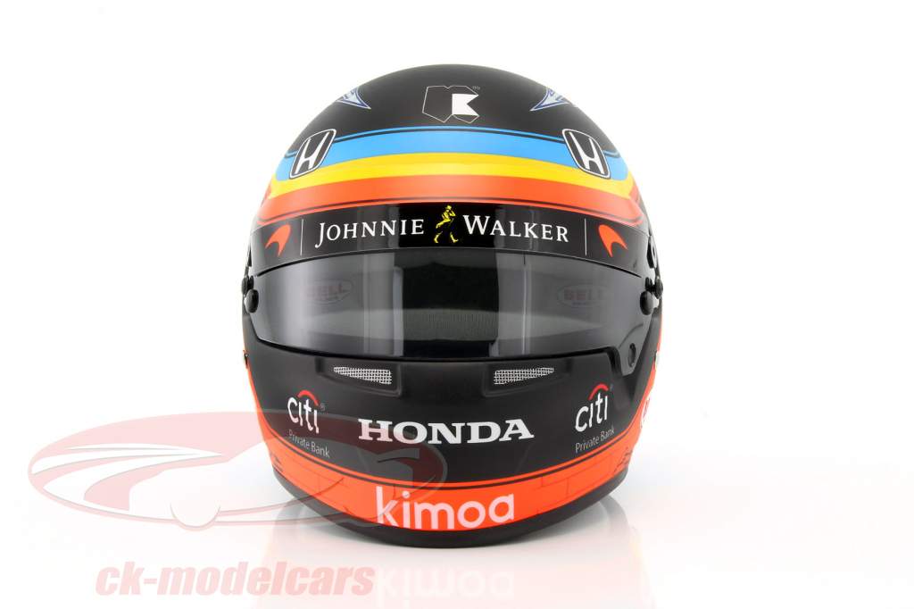 Fernando Alonso McLaren Honda Indy 500 2017 helmet 1:2 Bell