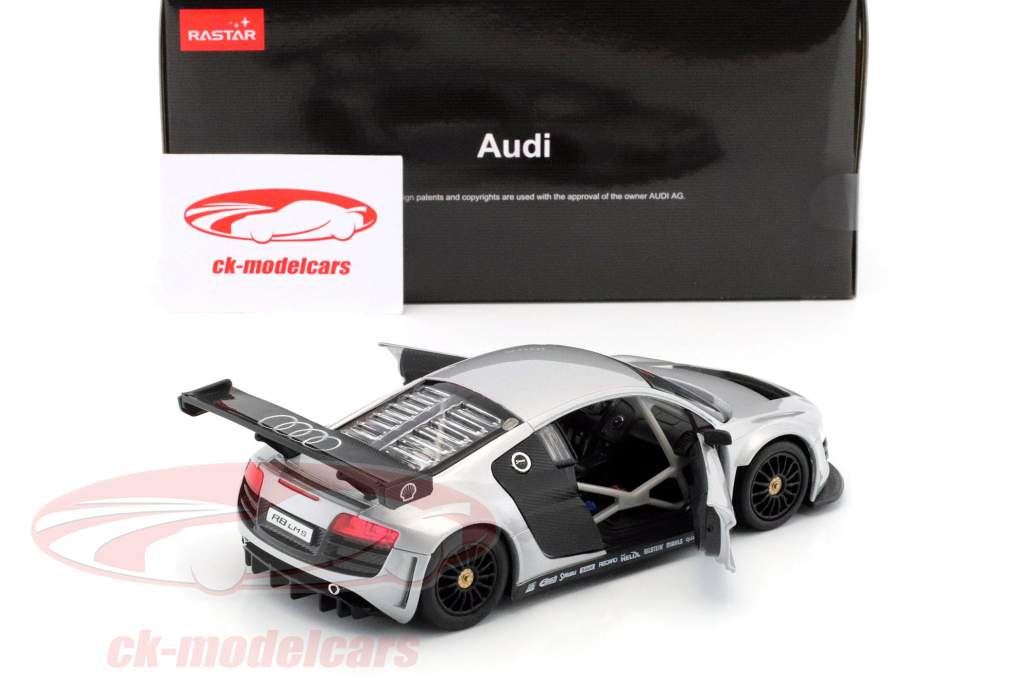 Audi R8 LMS année de construction 2014 argent métallique 1:24 Rastar